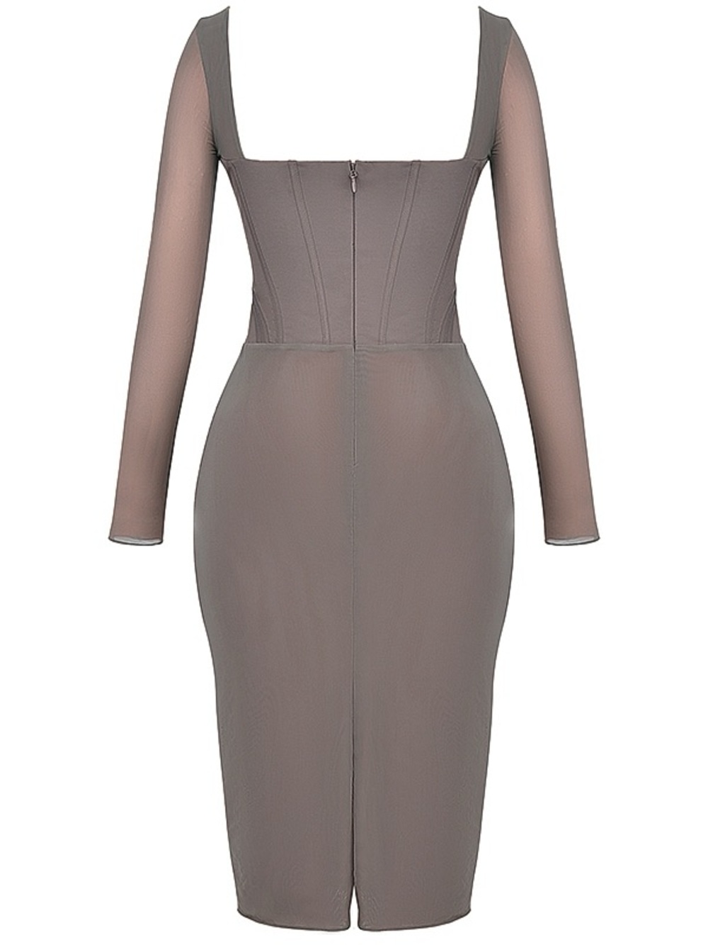 House of CB Safran Corset Midi Dress L Mocha Romantic Glamour - Picture 10 of 15
